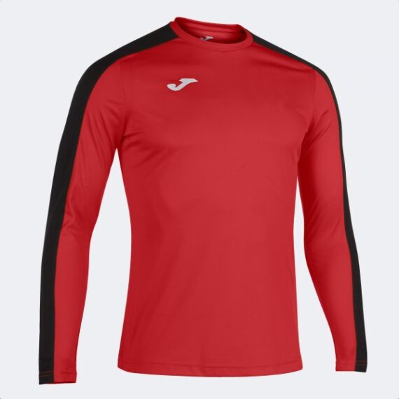 ACADEMY LONG SLEEVE T-SHIRT RED BLACK XS