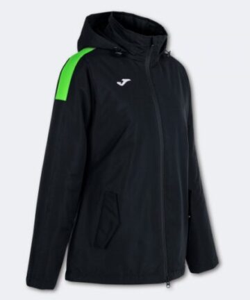 TRIVOR ANORAK BLACK FLUOR GREEN XS