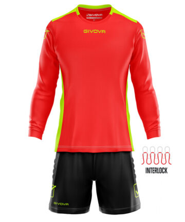 KIT PORTIERE HYGUANA ROSSO CHIARO/NERO Tg. 2XL