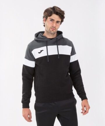 CREW IV HOODIE SWEATSHIRT BLACK-ANTHRACITE čierna-sivá M