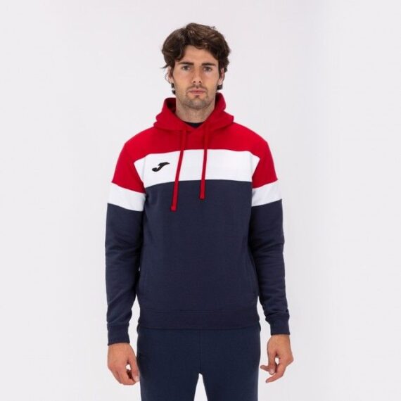 CREW IV HOODIE SWEATSHIRT DARK NAVY-RED modrá-červená XS (146–155)