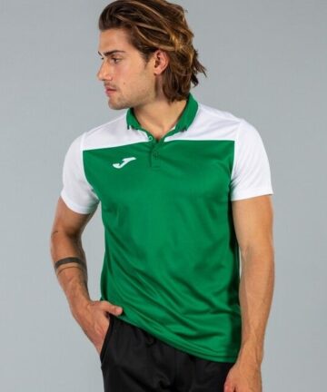 POLO SHIRT HOBBY II GREEN-WHITE S/S 2XS