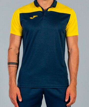 POLO SHIRT HOBBY II NAVY-YELLOW S/S XS