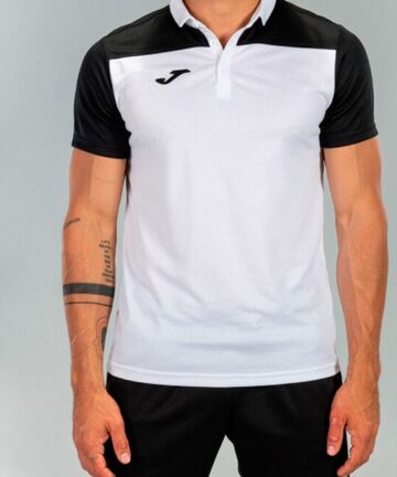 POLO SHIRT HOBBY II WHITE-BLACK S/S 2XL