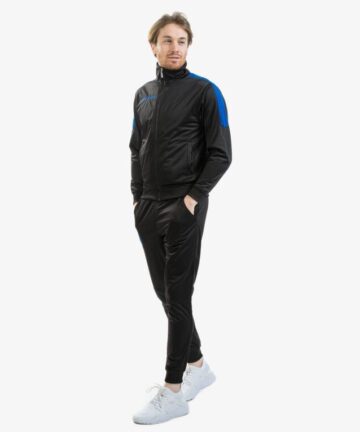 TUTA REVOLUTION TRIACETATO NERO/AZZURRO Tg. 2XL