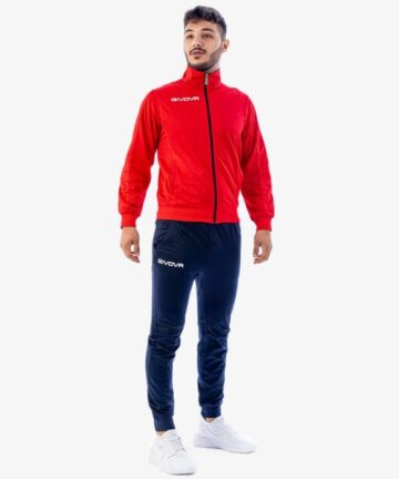 TUTA TORINO TRIACETATO ROSSO/BLU Tg. 2XL