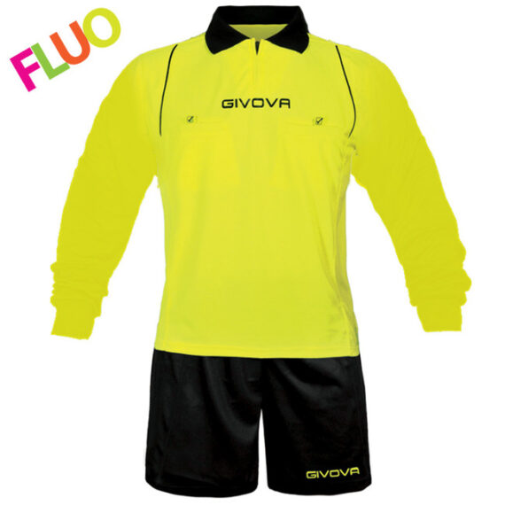 KIT ARBITRO fluo žltá/čierna L