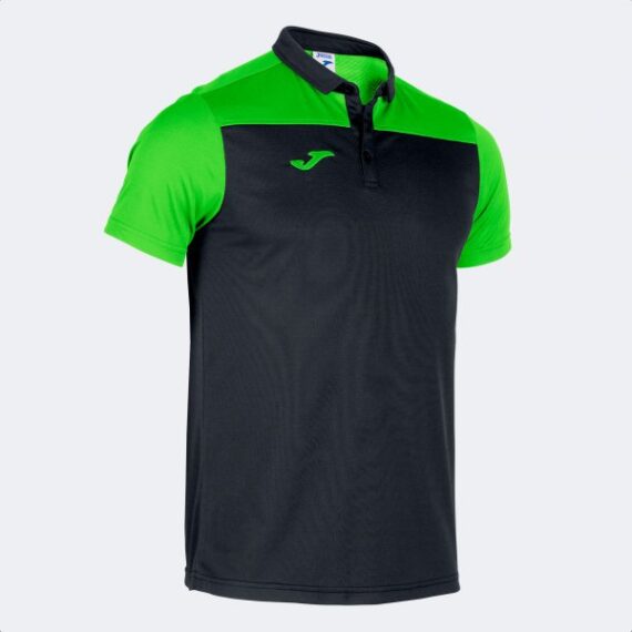 HOBBY II SHORT SLEEVE POLO tričko čierna fluo zelená M