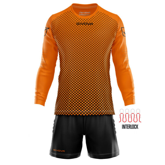 KIT MANCHESTER PORTIERE brankársky dres oranžová/čierna 2XL