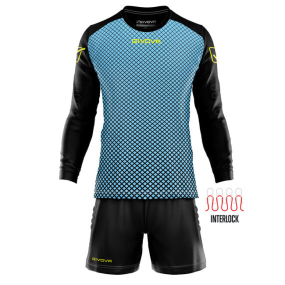 KIT MANCHESTER PORTIERE brankársky dres svetlomodrá/čierna 2XL