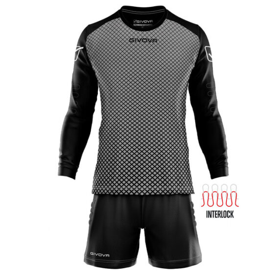 KIT MANCHESTER PORTIERE brankársky dres šedá/čierna M