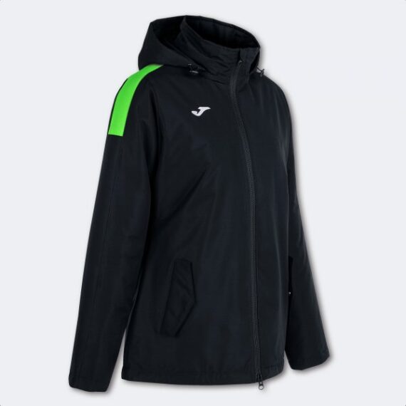 ANORAK TRIVOR bunda čierna fluo zelená XS